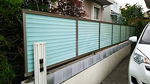 目隠しフェンス張り外構工事