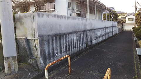 ブロック塀撤去 フェンス張り