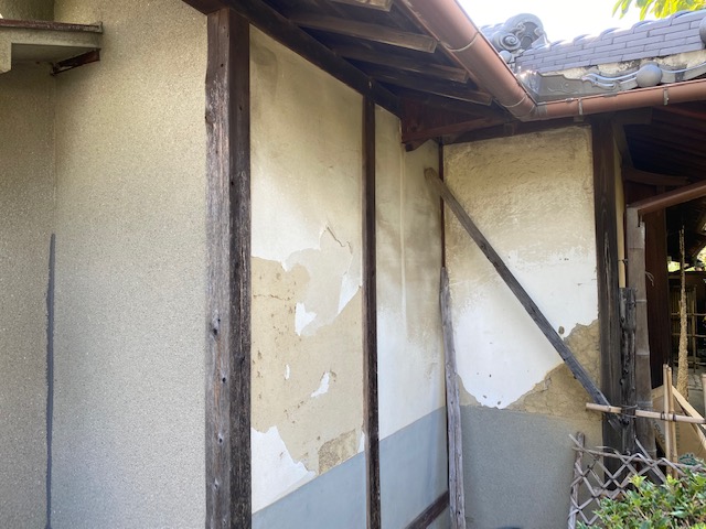外壁漆喰塗り