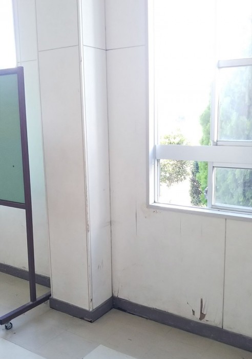 堺市小学校壁補修工事