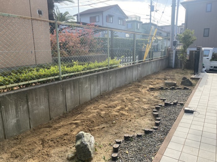 和泉市住宅 植木撤去工事