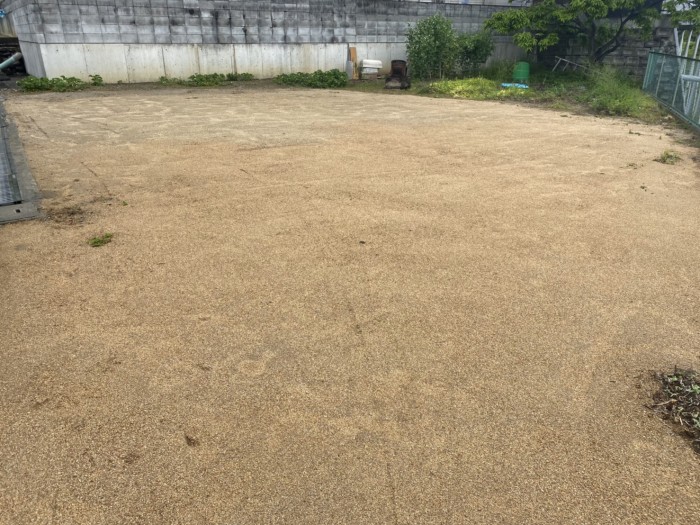 堺市防草シート貼り